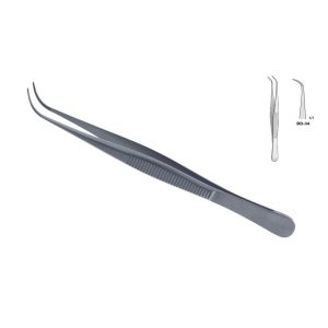 FORCEPS MICRO CURVED 100MM