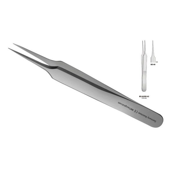 FORCEPS MICRO CURVED 110MM