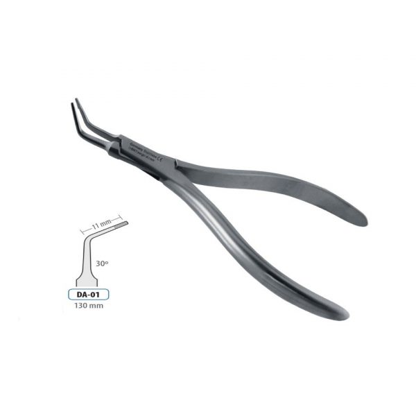 ROOT FRAGMENT FORCEPS CURVED 130MM