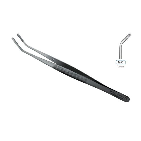 FORCEPS SUTURE ANGLED 150MM
