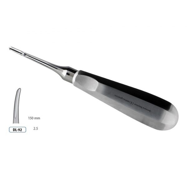 ROOT ELEVATOR BEIN CURVED 2.5MM 150MM