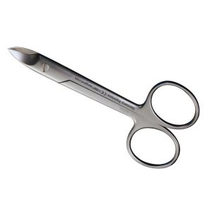 SCISSORS BEEBE BLUNT CURVED 110MM