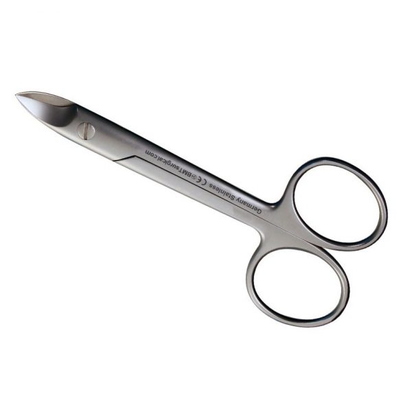 SCISSORS BEEBE BLUNT CURVED 110MM