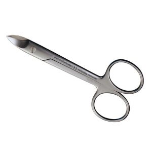 SCISSORS BEEBE BLUNT CURVED 110MM