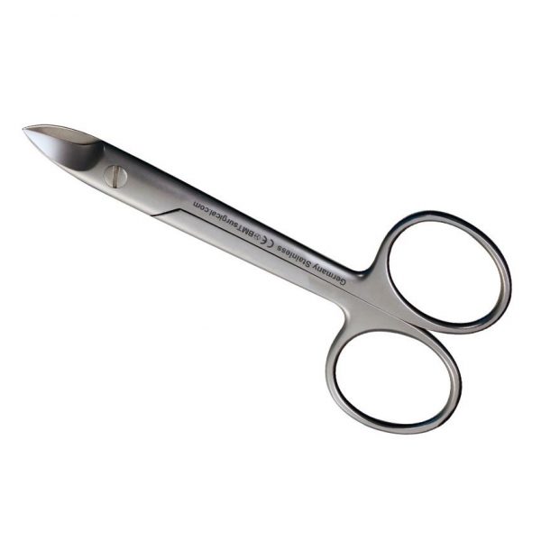 SCISSORS BEEBE BLUNT CURVED 110MM