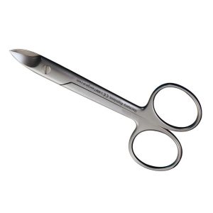 SCISSORS BEEBE BLUNT CURVED 110MM