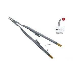 NEEDLE HOLDER CASTROVIEJO CURVED 130MM