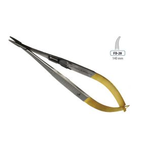 FORCEPS NEEDLE HOLDER CASTROVIEJO CURVED 140MM