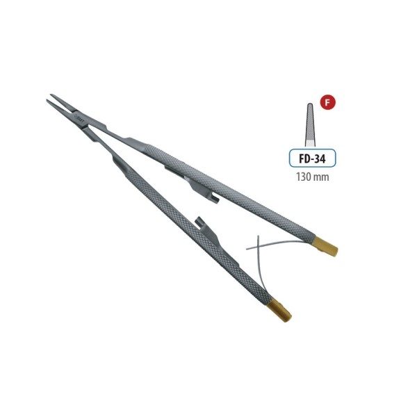 NEEDLE HOLDER CASTROVIEJO STRAIGHT 130MM