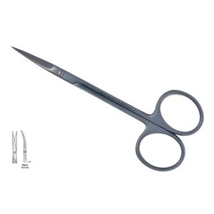 SCISSORS IRIS SHARP CURVED 110MM