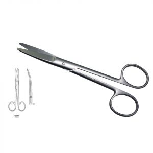 SCISSORS CURVED 165MM