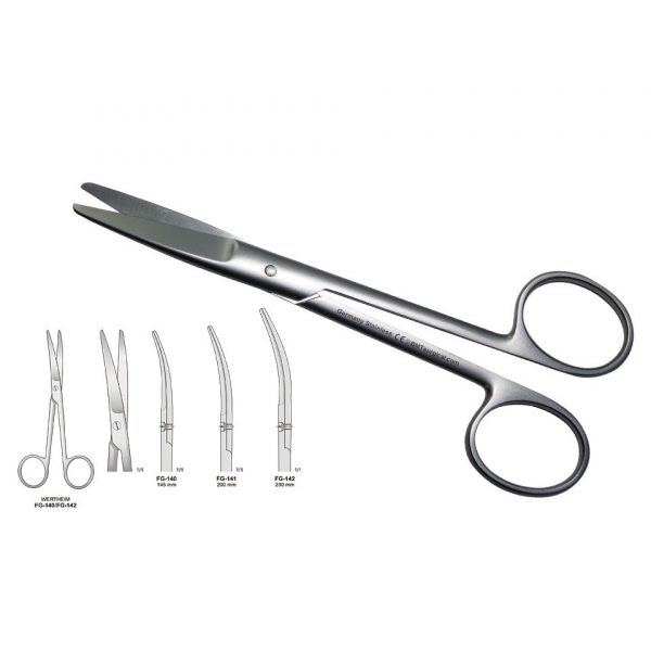 SCISSORS WERTHEIM CURVED 230MM