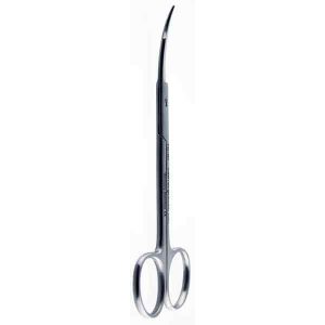 SCISSORS GOLDMAN-FOX, CURVED, SERRATED, 13 CM