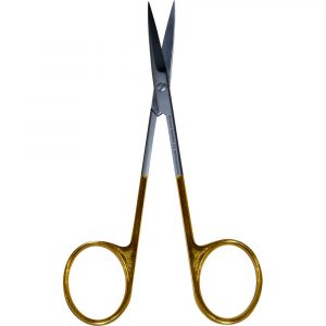 SCISSORS IRIS, STRAIGHT, TC, 11,5 CM