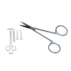 SCISSORS STRAIGHT BLUNT 115MM