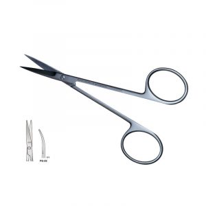 SCISSORS CURVED BLUNT 115MM
