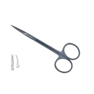 SCISSORS CURVED SHARP 115MM