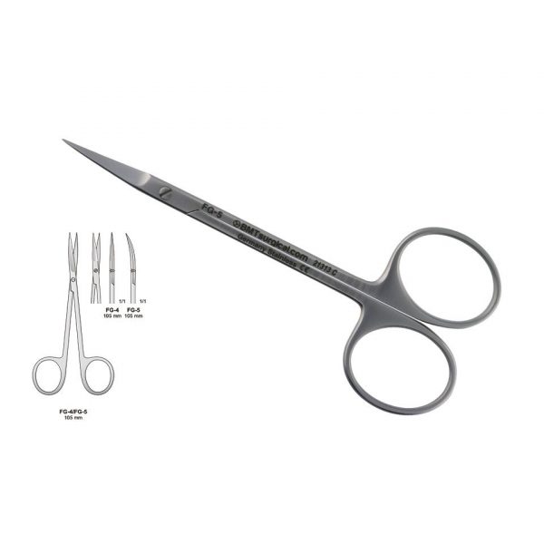 SCISSORS TISSUE STRAIGHT 105MM