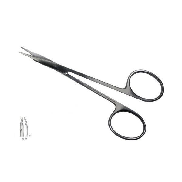 SCISSORS STEVENS CURVED BLUNT 110MM