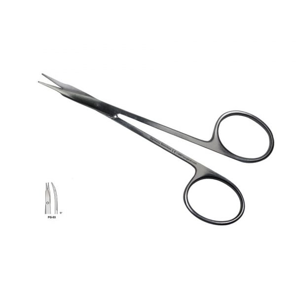 SCISSORS STEVENS CURVED SHARP 110MM