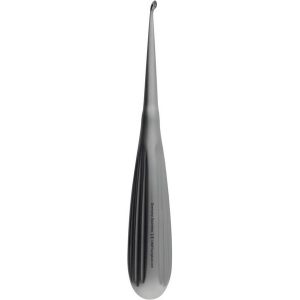 BONE CURETTE BRUNS, 4 MM, 16,5 CM