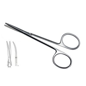 SCISSORS LEXER CURVED FINE 165MM