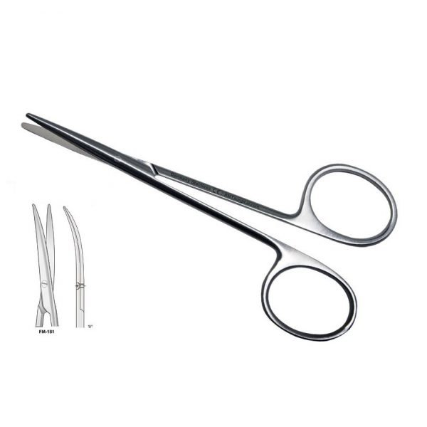 SCISSORS LEXER CURVED FINE 165MM