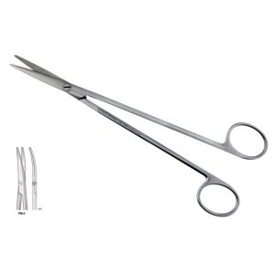 SCISSORS METZENBAUM CURVED 185MM