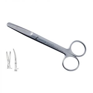 SCISSORS CURVED BLUNT 145MM
