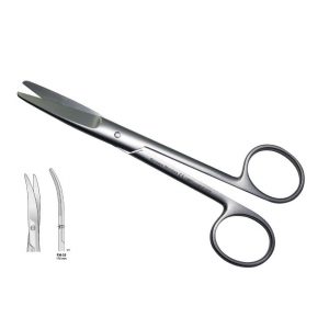SCISSORS MAYO CURVED BLUNT 170MM
