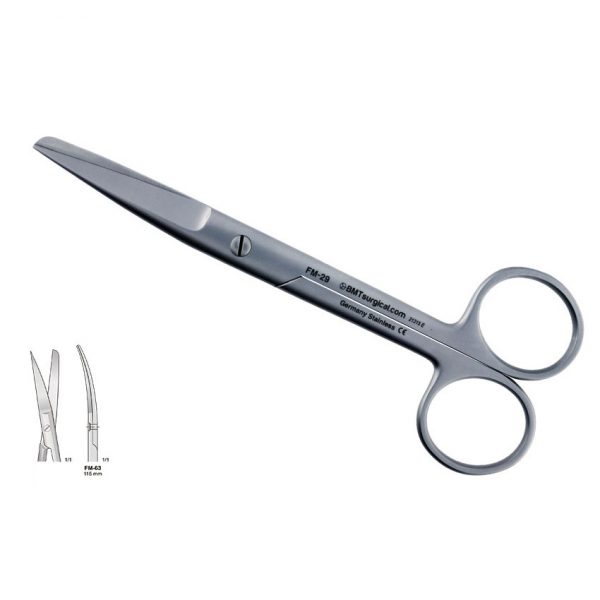 SCISSORS CURVED 115MM