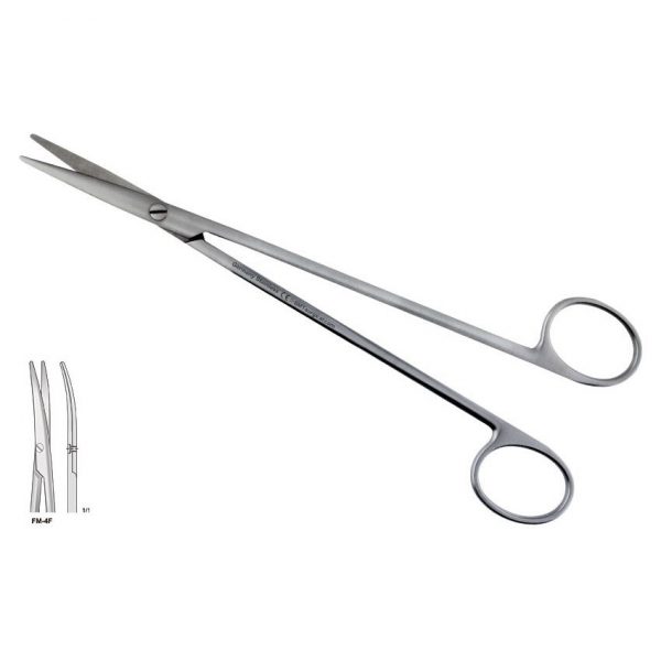 SCISSORS METZENBAUM CURVED FINE 185MM
