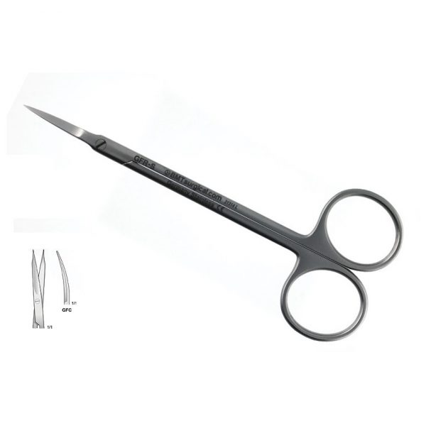 SCISSORS GOLDMAN FOX CURVED 115MM
