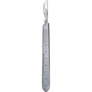 SCALPEL HANDLE WITH SCALE, # 3 M