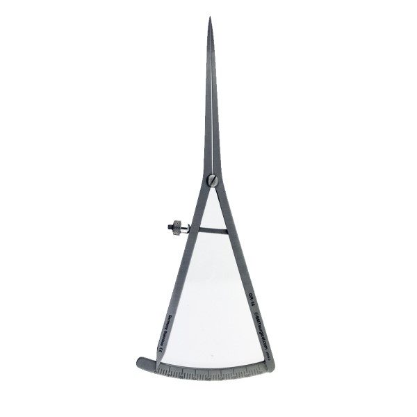 MEASURING INSTR. CASTROVIEJO, CURVED, 0-40 MM, 17 CM