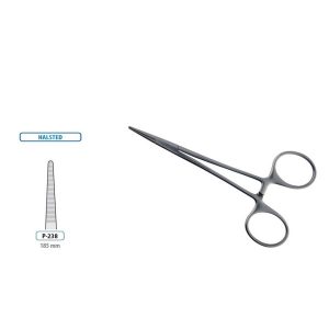 FORCEPS HAEMOSTATIC HALSTED STRAIGHT 180MM