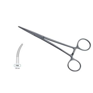 HAEMOSTATIC FORCEPS KELLY CURVED 140MM