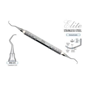 CURETTE ELITE SILVER GRACEY RIGID # 3/4