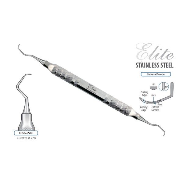CURETTE ELITE SILVER GRACEY RIGID # 7/8