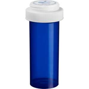 Blue Reversible Cap Vial: 13 Dram, 275 Count