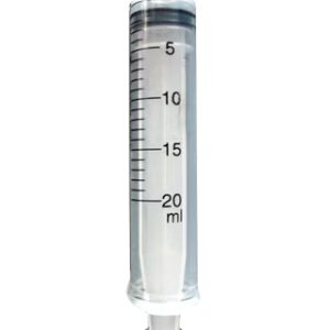 Luer Lock Syringe, 20cc: 50 Count