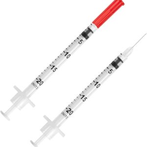 Pivetal Insulin Needle and Syringe Combination, Soft Pack U-40, 0.5 cc, 29 Gauge x 1/2"
