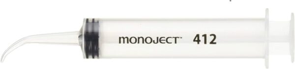 Monoject Syringe: 12ml, Curved, 50 Count