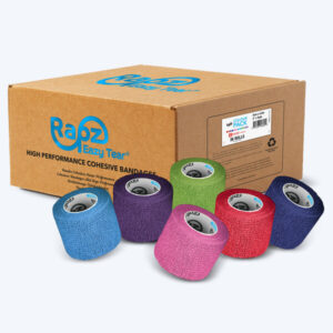 Rapz Latex Free Cohesive Bandages: Solid Colors, 2" x 5 yrds, 36 Count