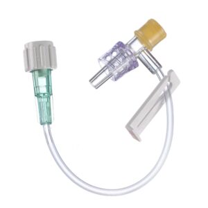 Micro Bore Extension Set: T Connector, Luer Lock, 5"