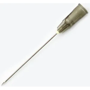 Hypodermic Needle: 22g x 1.5" Plastic Hub, Black, 100 Count