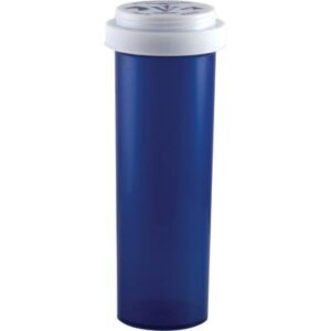 Pivetal Plastic Prescription Vials: Cobalt Blue, 60 Dram, 90 Count