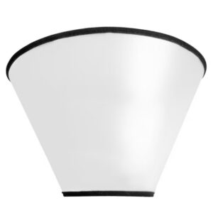 Plastic E-Collar: 12cm, Adjustable Weave Closure, 1 each