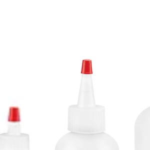 Boston Round Bottle with Red Yorker Cap: 0.5oz, 25 Count
