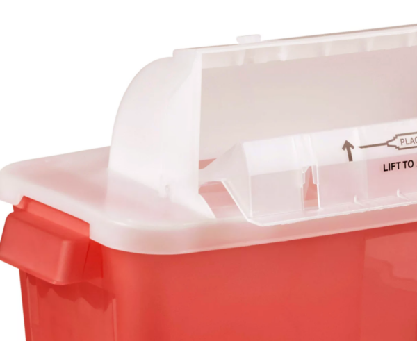 Sharps Container: Rotor Lid, 2 Gallon